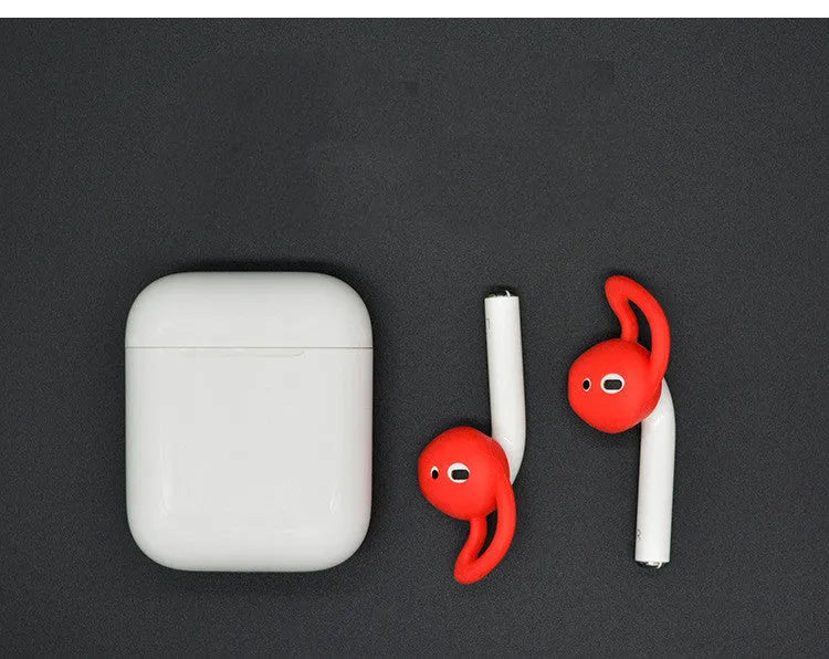 Silicone ear cap for Apple AirPods left ear in black colour