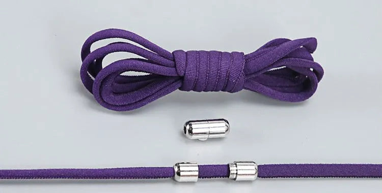 Lazy Laces no-tie elastic shoelaces with metal buckle, 105cm length, multiple colours