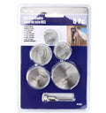Six circular saw blades with mandrel for woodworking tools, high-speed steel construction