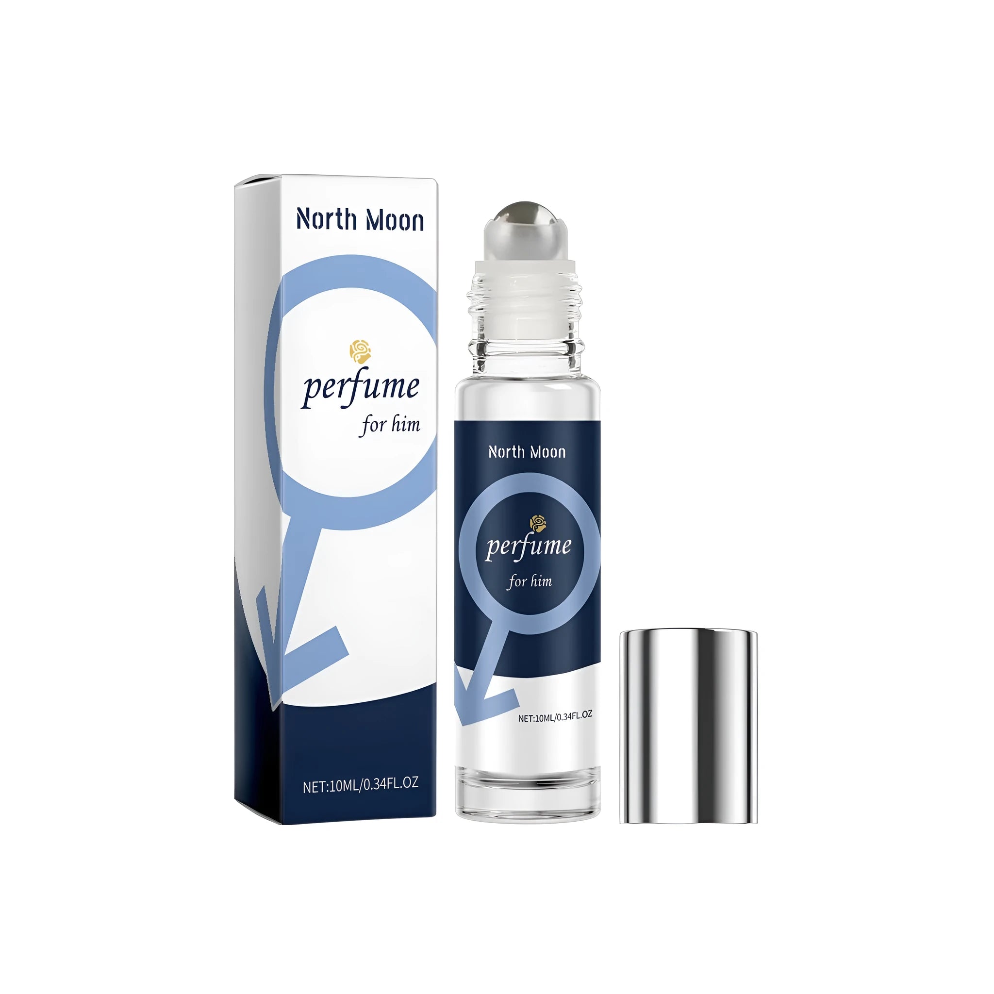 10ml spray bottle of men's perfume with bergamot, patchouli, and jasmine scent.