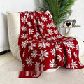 Christmas blanket with cartoon reindeer pattern decorative throw