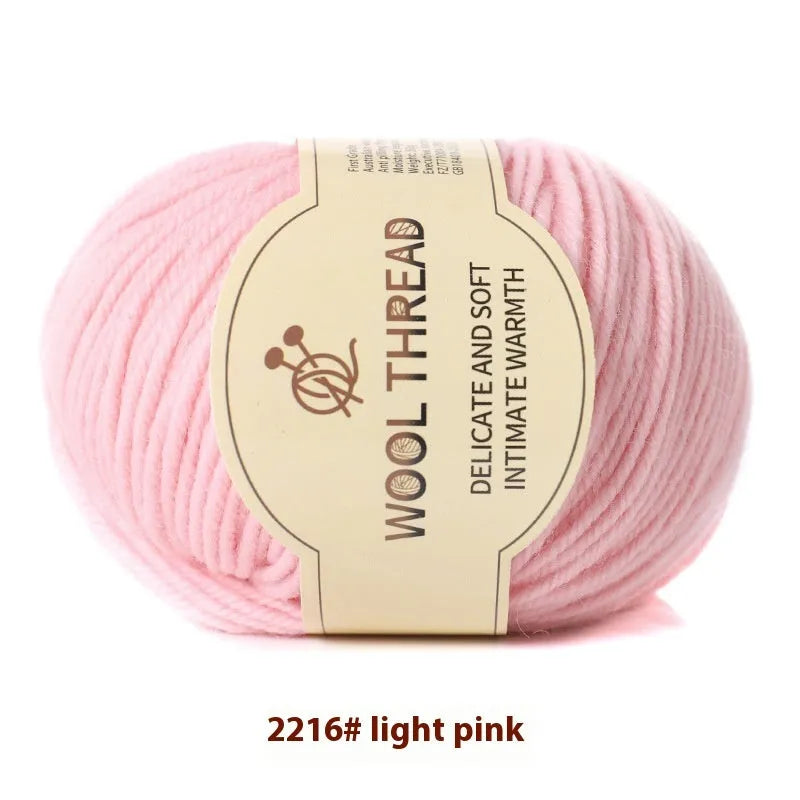 Roll of hand knitting wool yarn for baby garments in various colour options