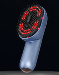 Atomized massage comb with Type-C charging port, red light, and vibration controls for head scalp