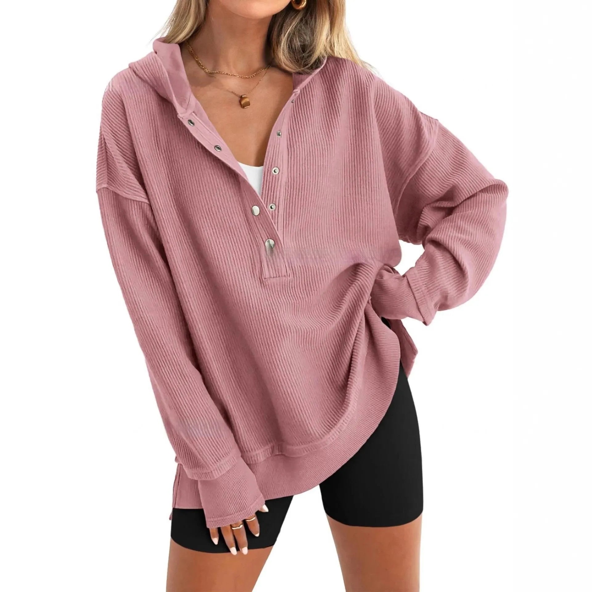 Women's loose fit raglan sleeve sweater in peacock green colour for autumn winter casual wear