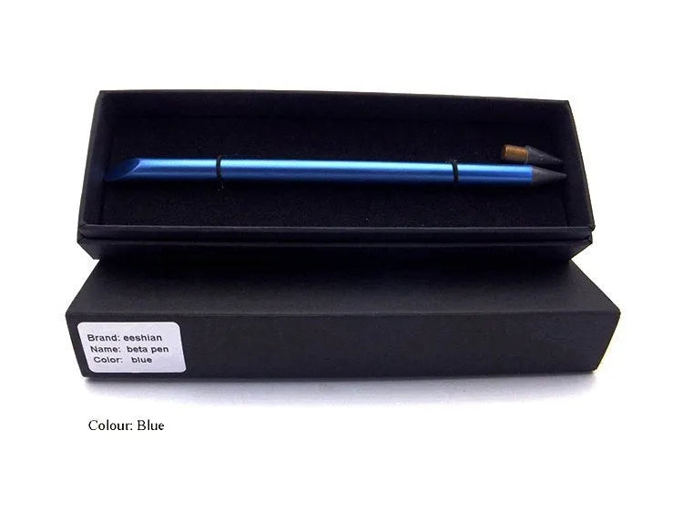Inkless metal pen with special alloy steel 0.5mm tip in presentation box with spare nib