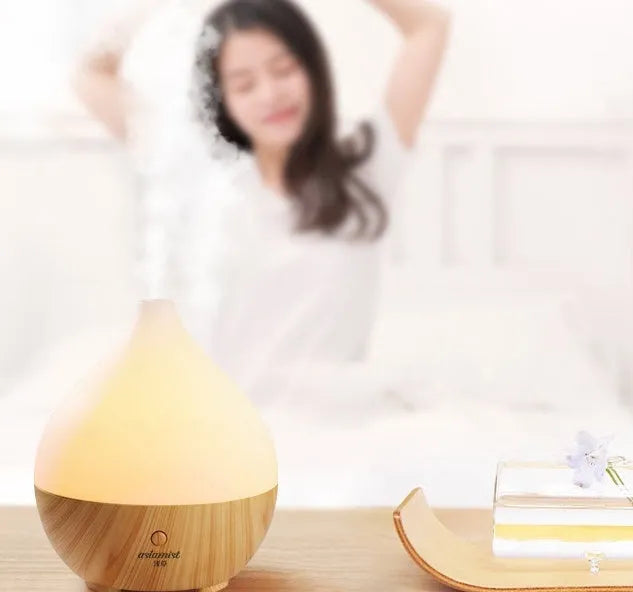Asakusa wood grain aroma diffuser with vase shape and 100ml tank