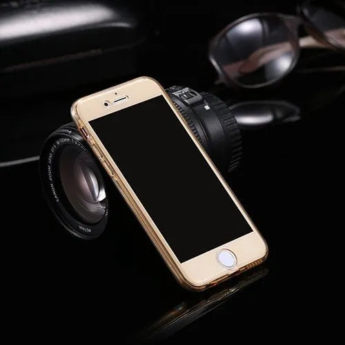 360 degree all inclusive TPU phone case for iPhone in simple design front and back covers colour options