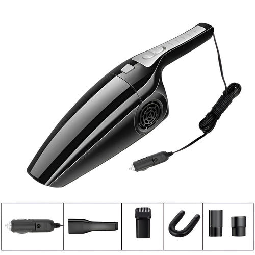 PoHigh Power Hypa car vacuum cleaner with cigarette lighter plug in black or orange colour
