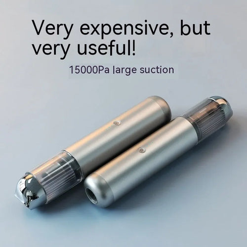 BASEUS A3 wireless car vacuum cleaner in black or silver with Type-C charging port