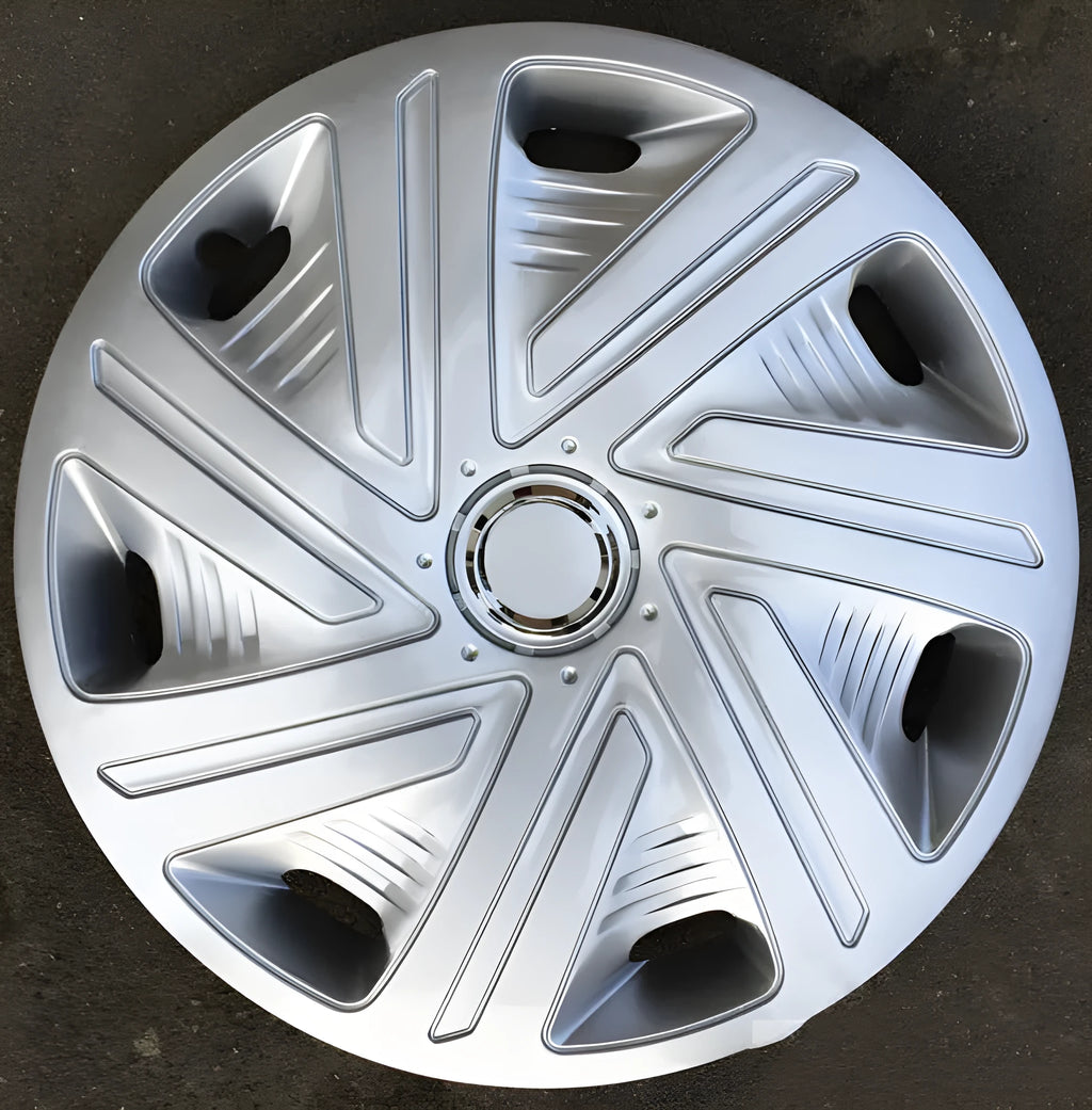 Universal silver ABS plastic wheel hub cover for 13-16 inch car wheels