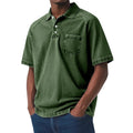 Men's plus size Korean style short sleeve shirt in loose fit with trendy printed design