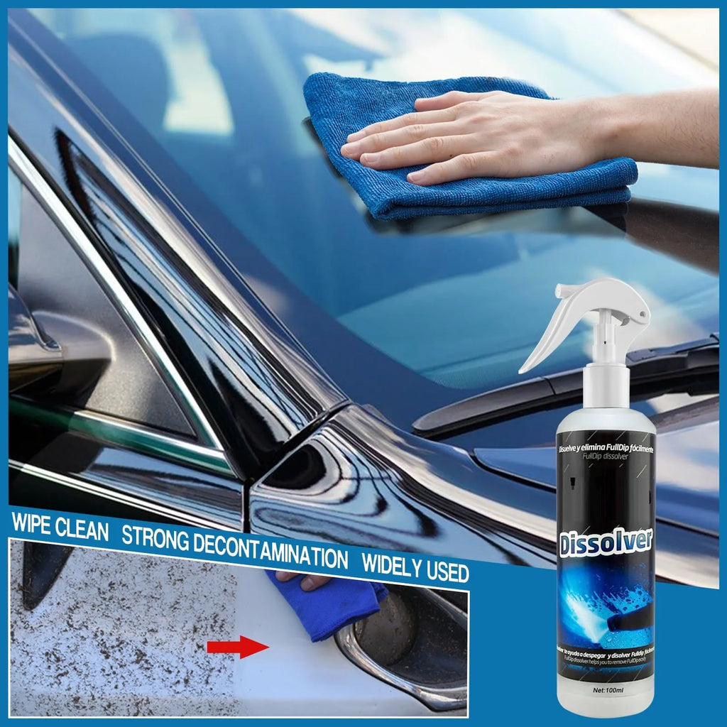 100ml bottle of car foam cleaning agent for interior fabric seats and carpets.