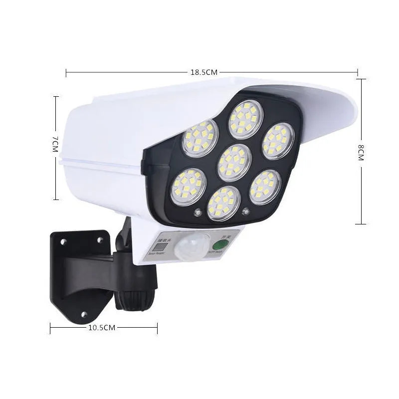 Solar simulation monitor lamp for outdoor courtyard and wall lighting with waterproof LED induction technology