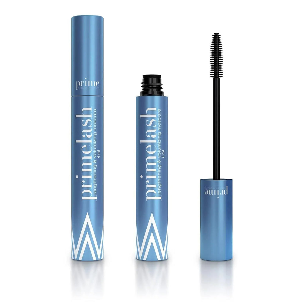 A single black eyelash brush and comb beauty tool on a white background.