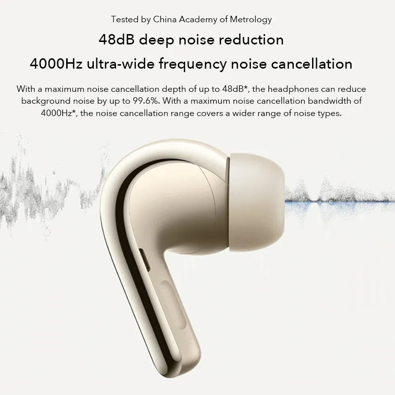 Black true wireless Bluetooth headset with active noise reduction and charging case