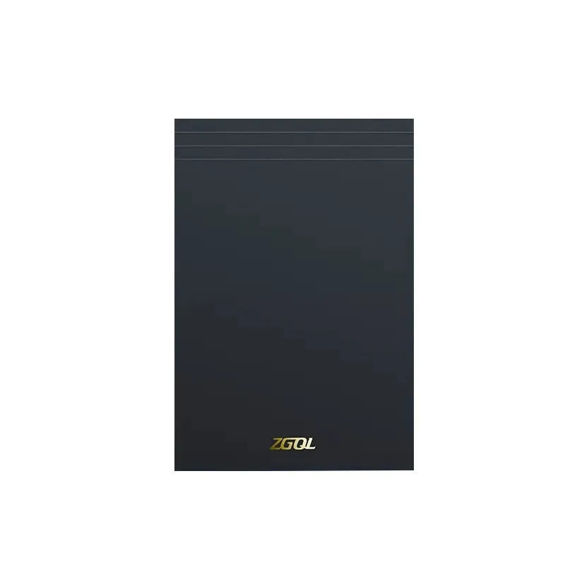 Set of A5, B5 and A4 writing pads with blank, grid and lined paper options showing tearable pages