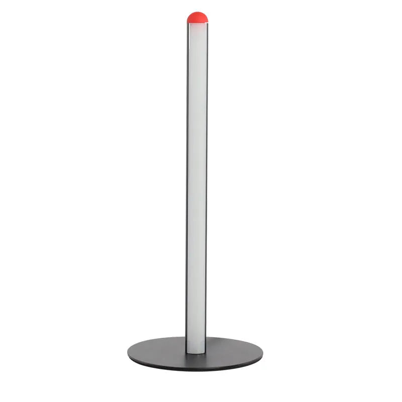 Simple vertical aluminium alloy floor lamp in modern design showing three size options.
