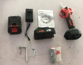 Wireless electric pruning knife with lithium batteries in plastic storage box