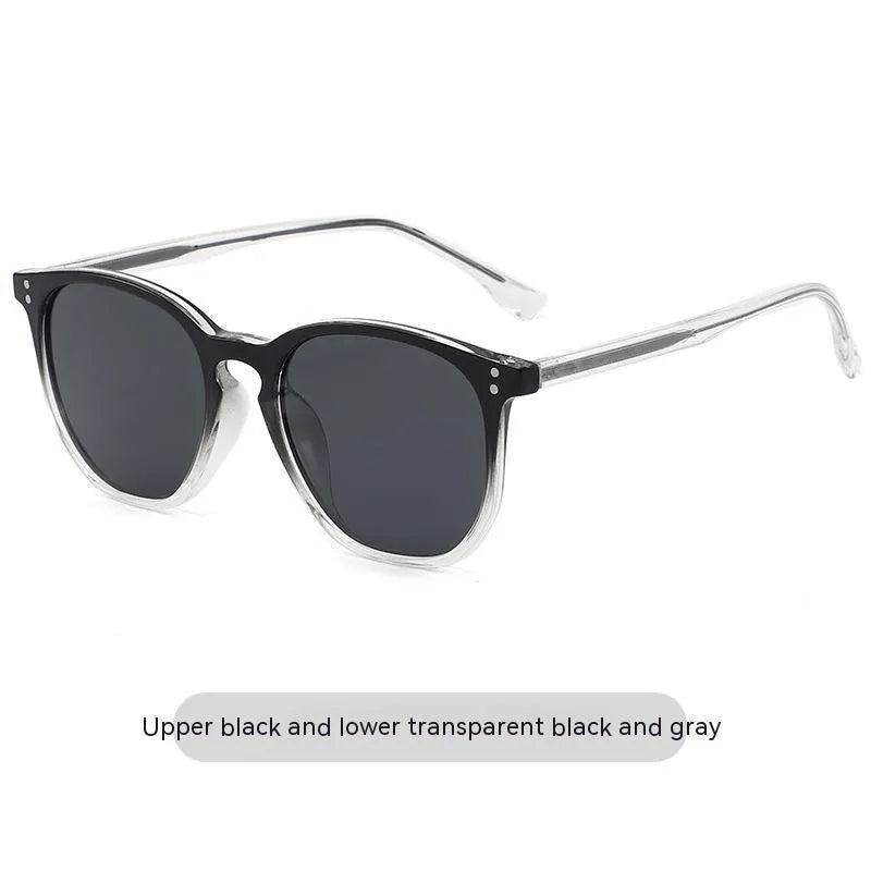 Fashion polarized sunglasses with black and gray TAC lens for women and men