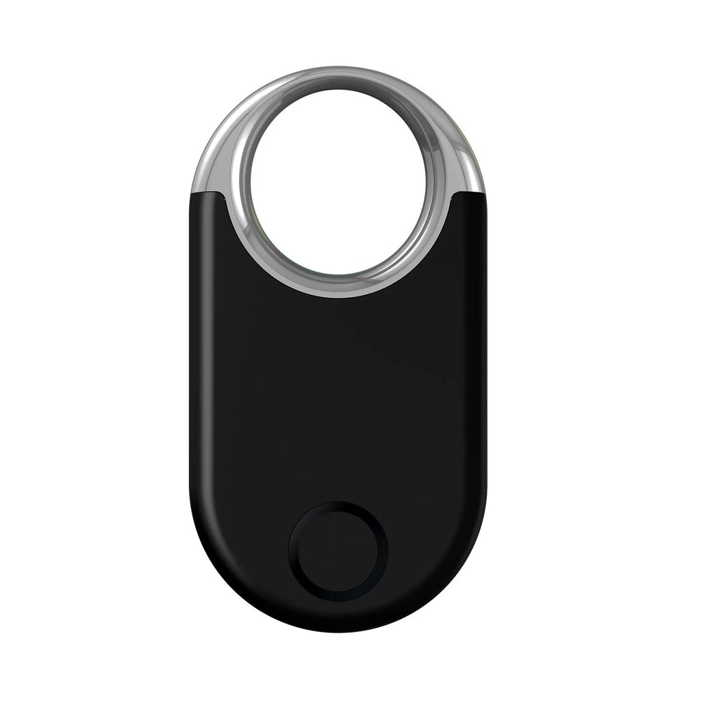 Compact black and white GPS anti-lost tracking device for pets and children