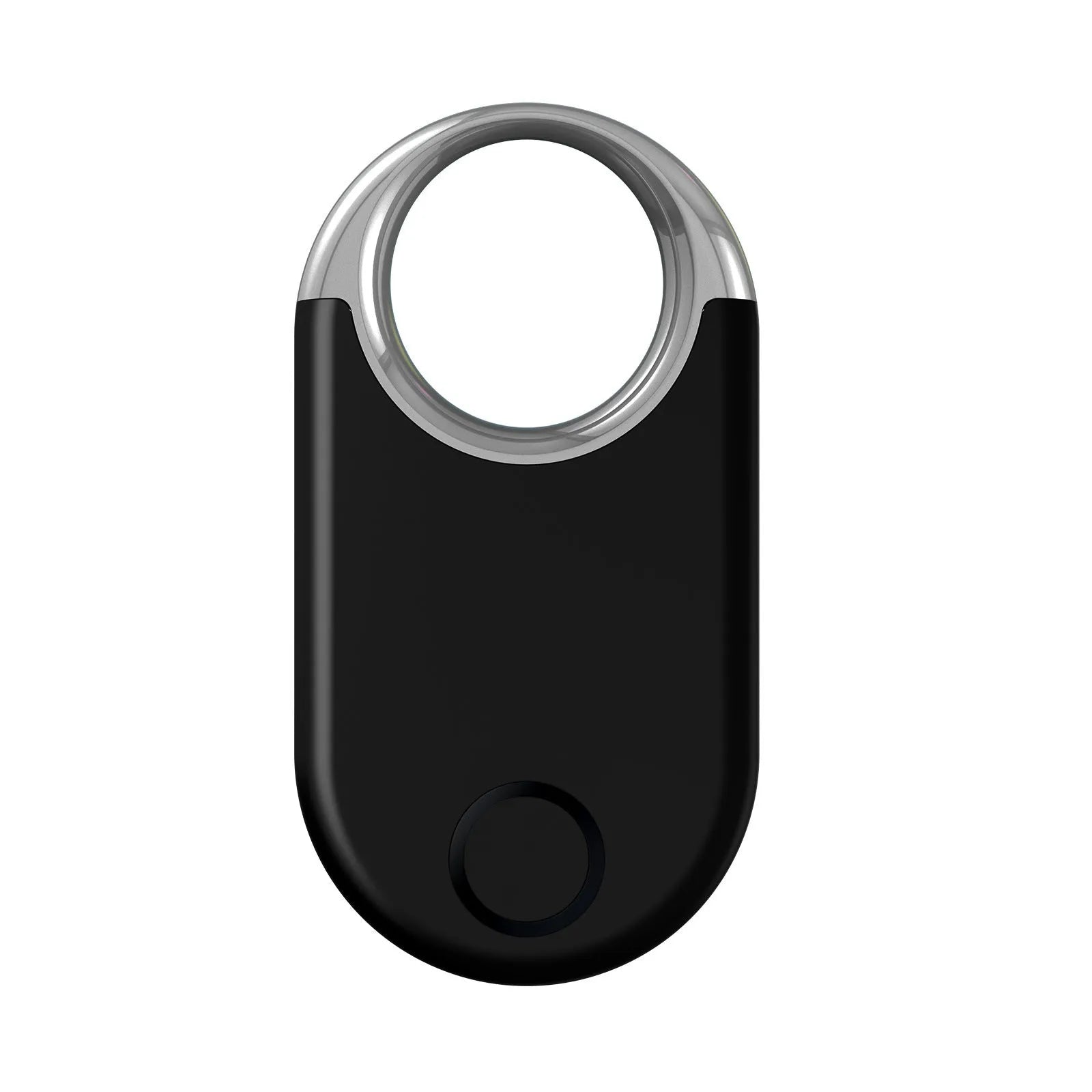 Compact black and white GPS anti-lost tracking device for pets and children