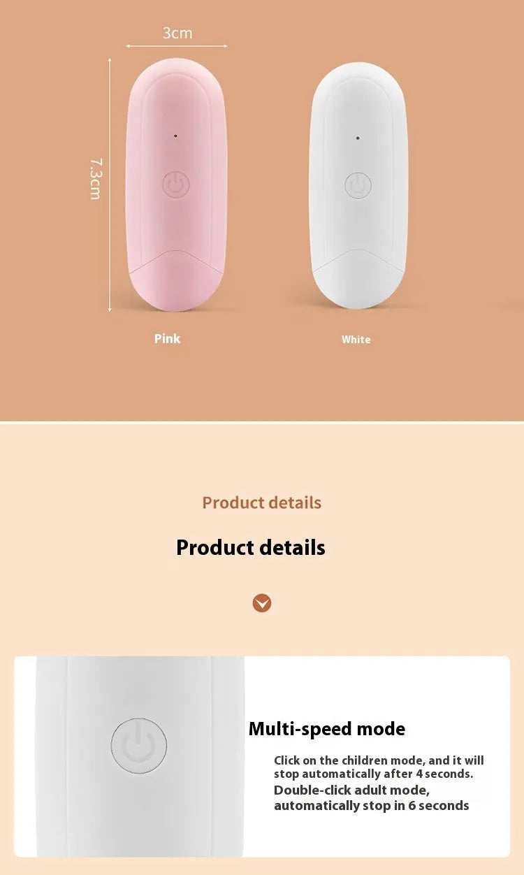 Thermal pulse itching suppressant for mosquitoes and insects in white colour, ABS material device