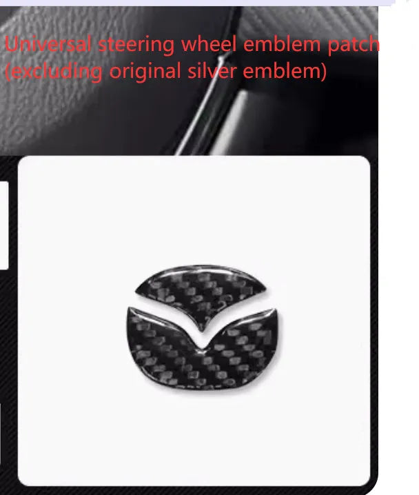 Aluminium alloy decorative stickers for car steering wheel buttons in brushed red, silver, and blue colours
