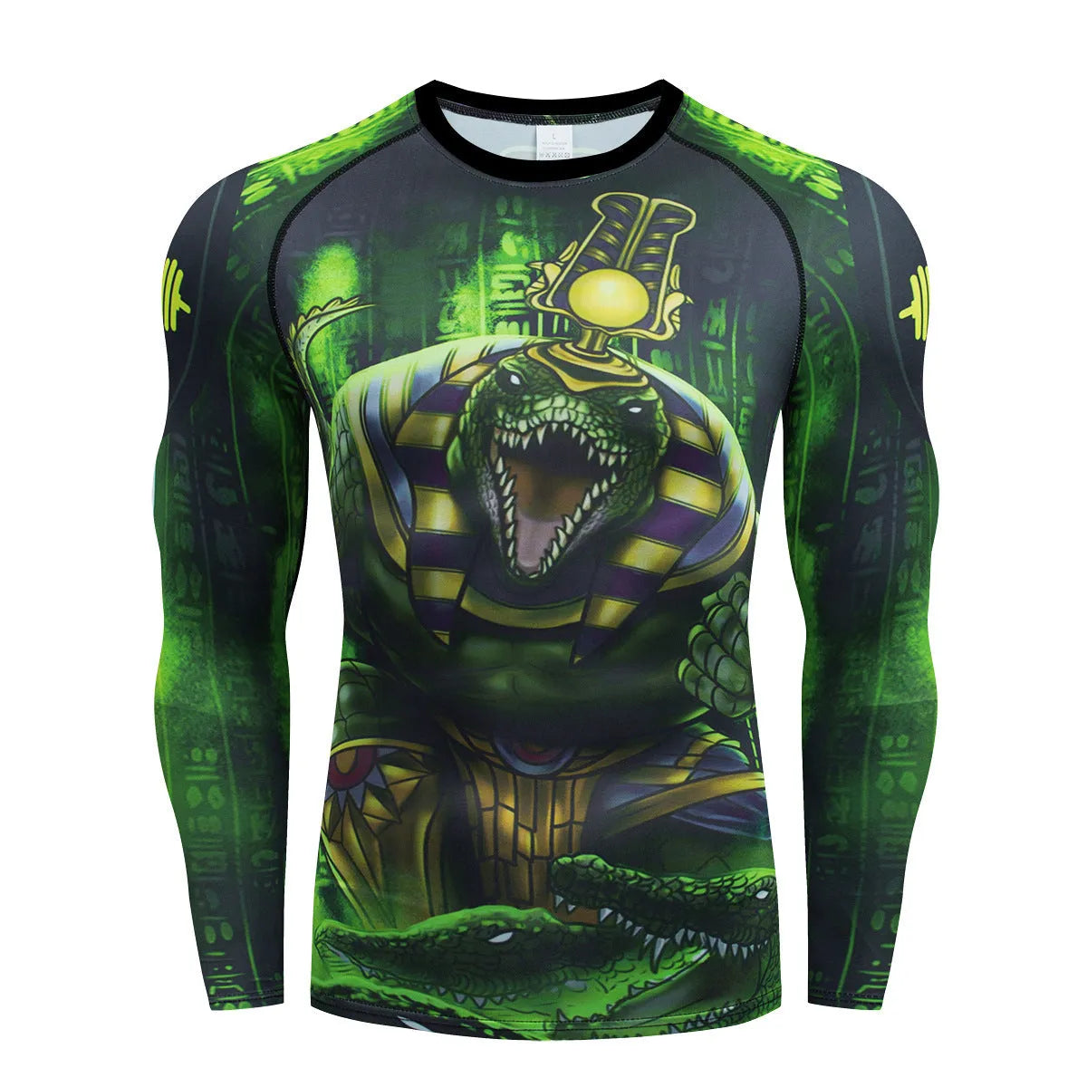 Men's stretch sports suit with ZF016 pattern printing for running and fitness activities
