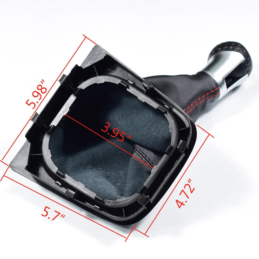 Leather gear lever dust boot for Volkswagen Golf 5/6/7 manual transmission with 12mm fitting