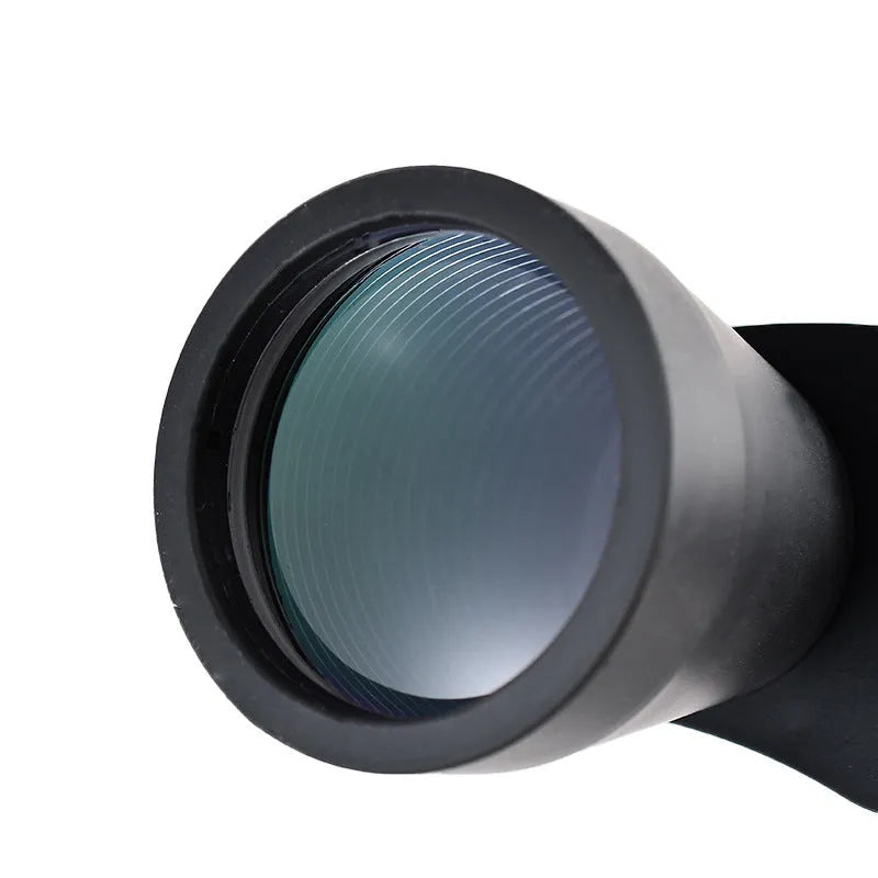 Outdoor binocular telescope with continuous zoom magnification from 20-120x