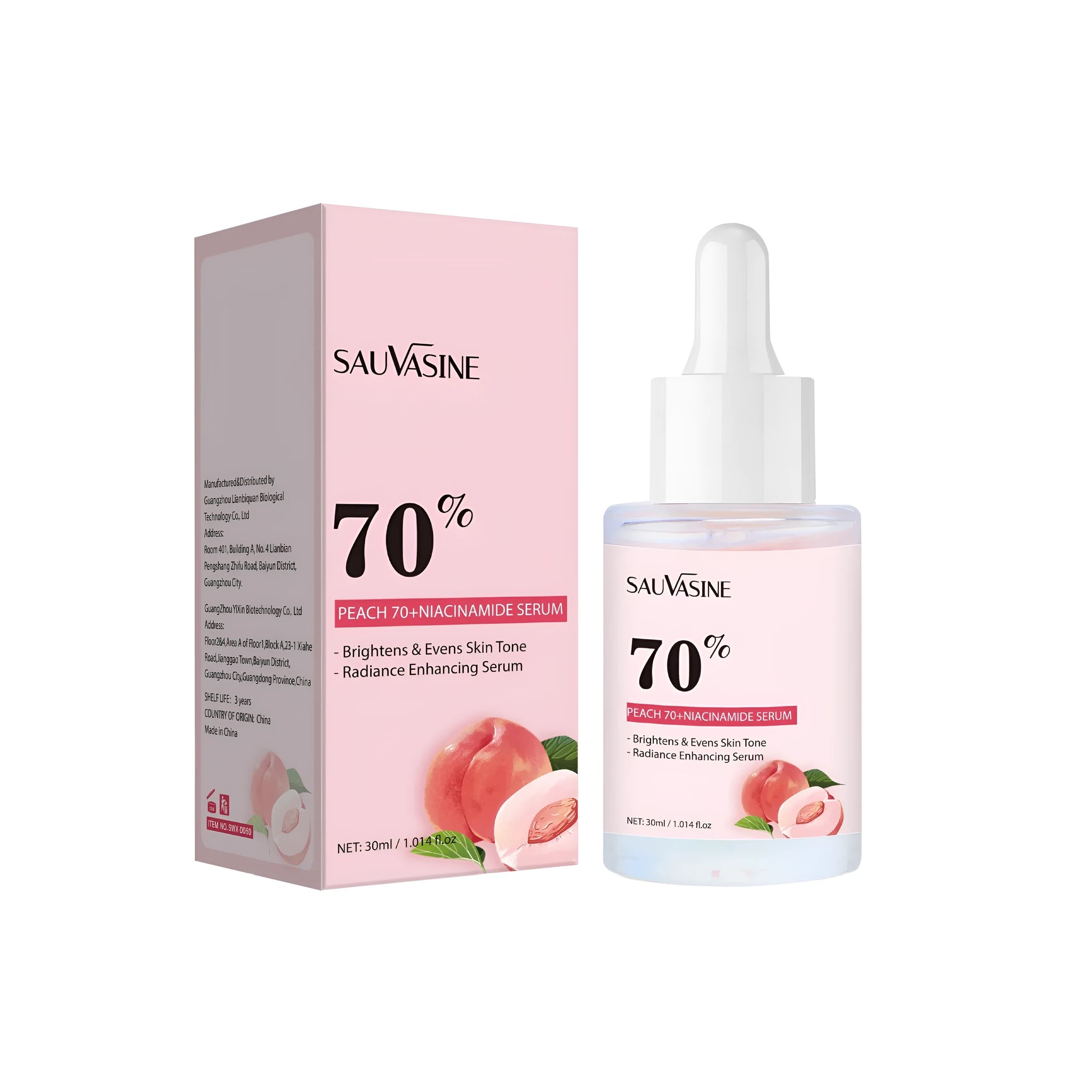 30ml nicotinamide care solution bottle in SWXD060 style for skin hydration