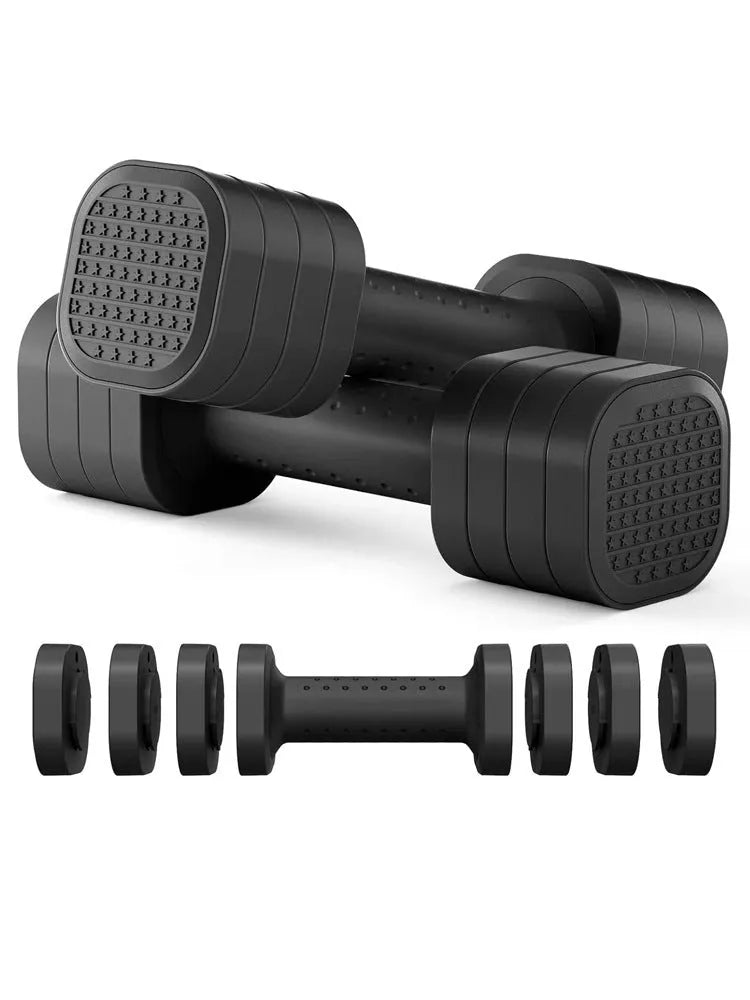 Detachable 5lb dumbbell set for women's fitness in slim-fit design