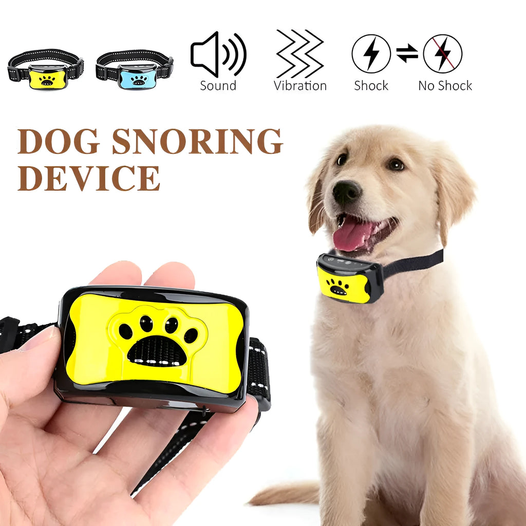 Waterproof rechargeable dog training collar with remote control in black colour, adjustable 6-35cm neck strap