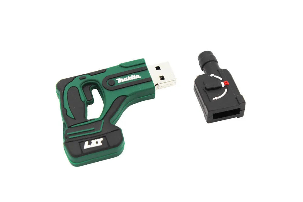USB 2.0 flash drive in black with capacity options from 4GB to 64GB