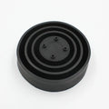 Silicone car headlight dust cover showing closed and open style options.