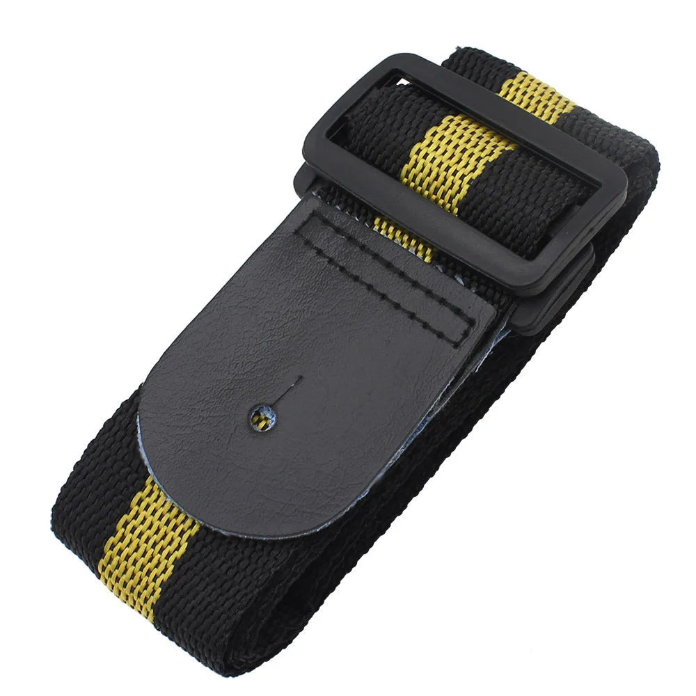 Woven folk pattern guitar strap adjustable for electric acoustic bass ukulele crossbody use