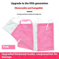 Upgraded cat grooming bag with detachable sponge in grey and white colour option