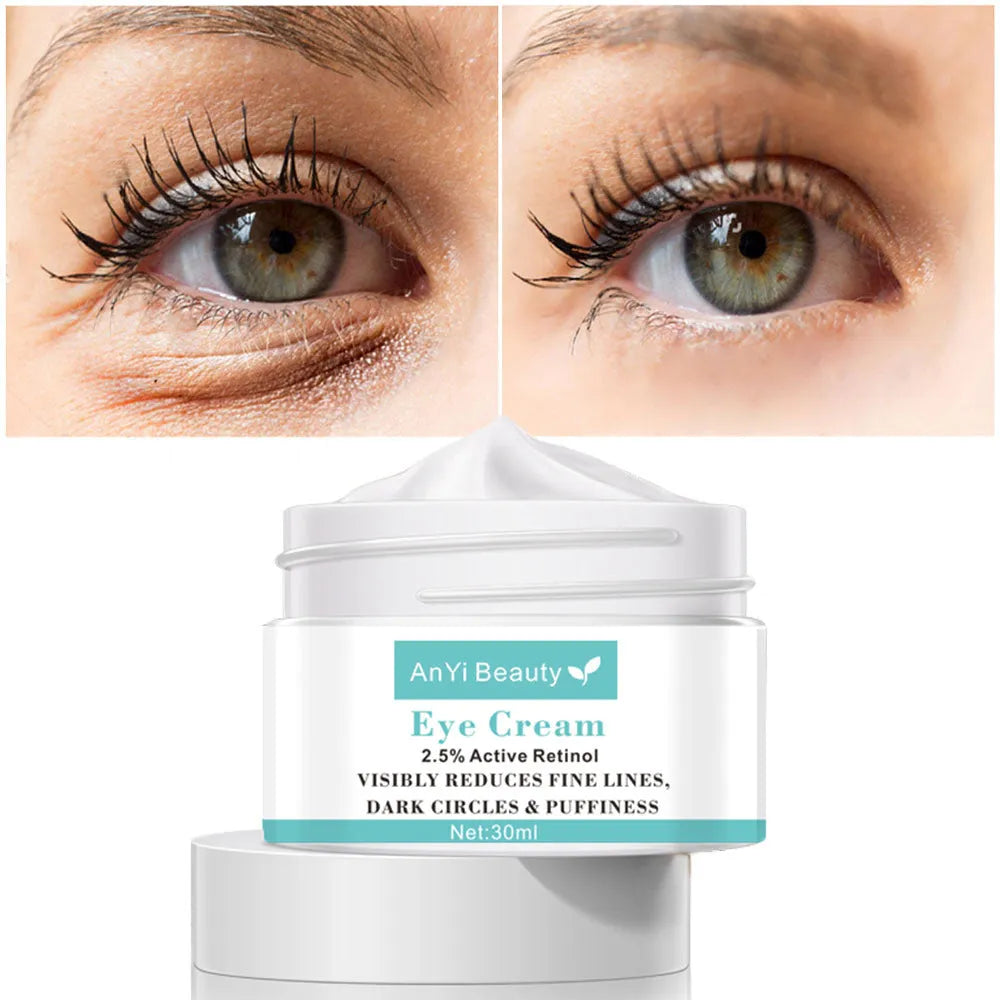 30ml women's eye cream bottle for targeted skin treatment around eyes