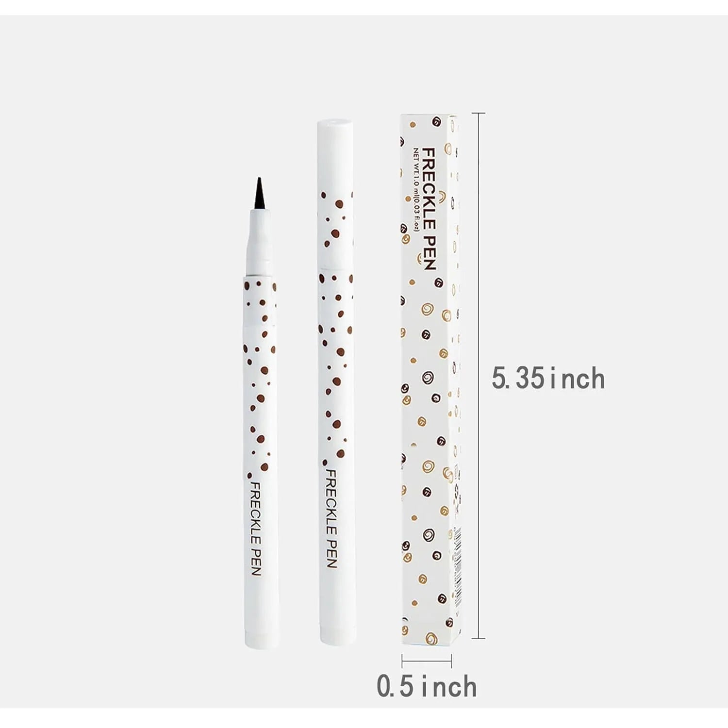 Dark brown waterproof freckle pen cosmetic marker for natural-looking face application