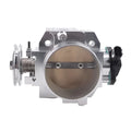 Aluminium throttle gate valve body for Honda K20A, 70mm diameter, in black or silver finish
