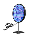Creative Tunnel Multi-layer LED Mirror Ambience Light with remote control on a wooden table