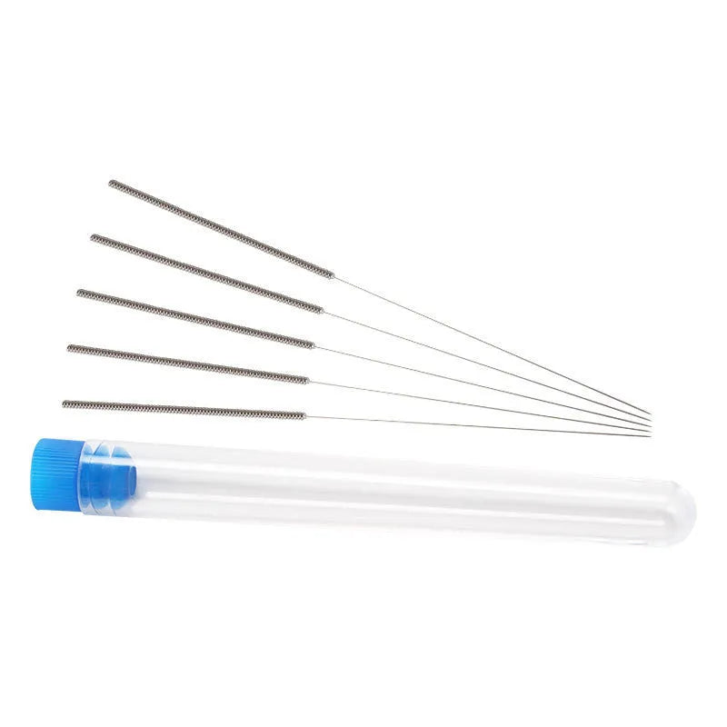 E3D MK8 nozzle cleaning needles for 3D printers in a 10-piece pack with multiple diameter options