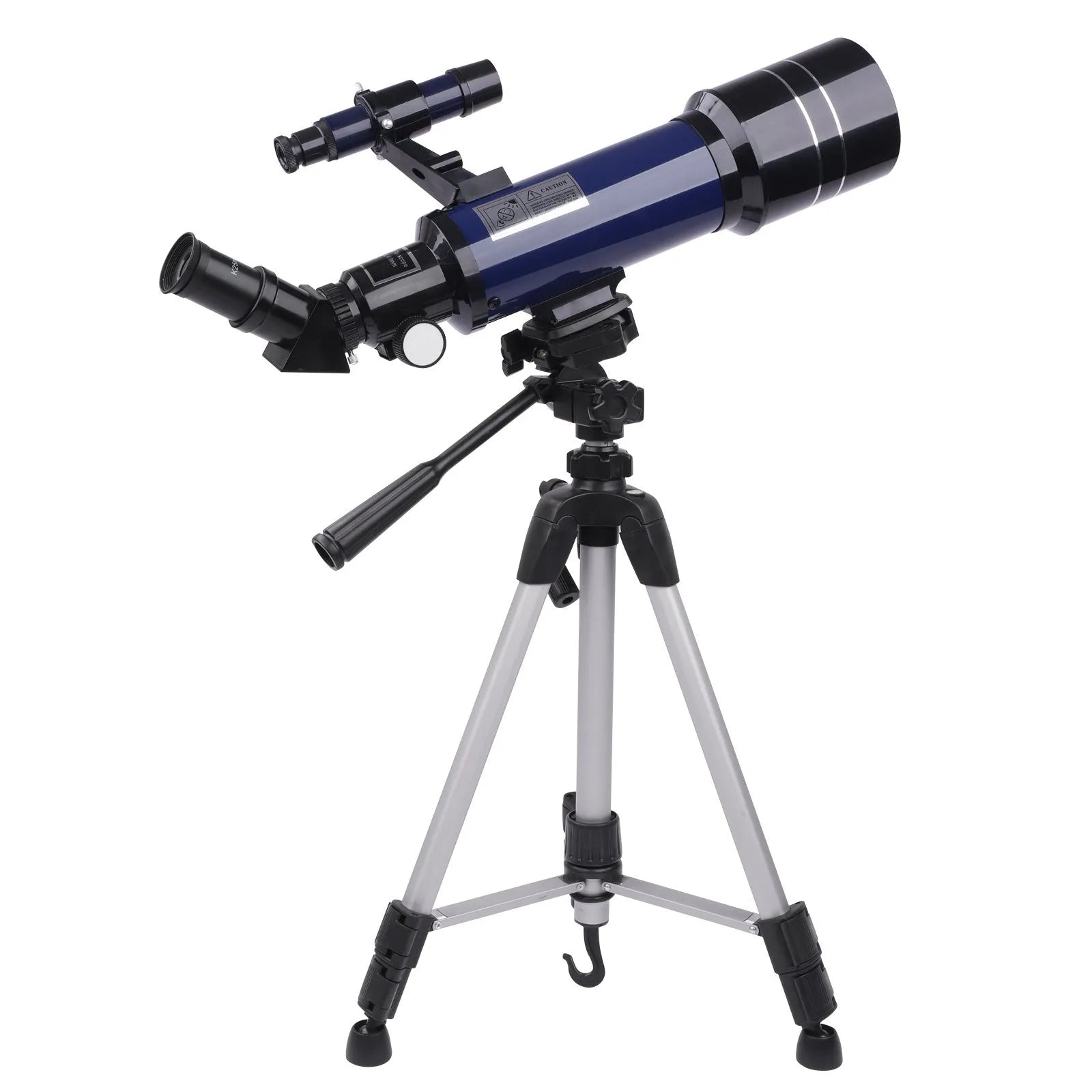 Children's dark blue astronomical telescope with tripod and accessories for stargazing