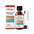 30ml nail care solution bottle with tea tree oil and white willow bark ingredients plus nail file