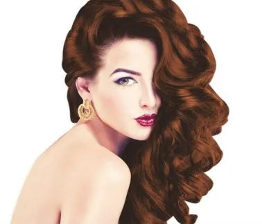 Plant aromatic hair colour cream tube showing soft luster finish in chestnut brown shade