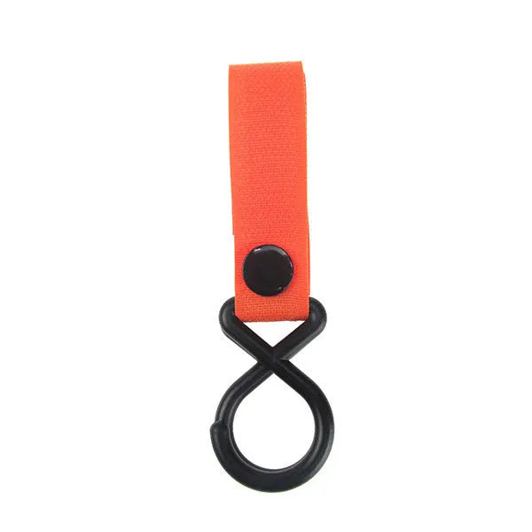 A nylon luggage Velcro hook in one of 18 available colours, shown in independent OPP packaging.