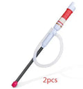 Manual siphon hand pump for fuel oil gasoline transfer in blue or red PP material