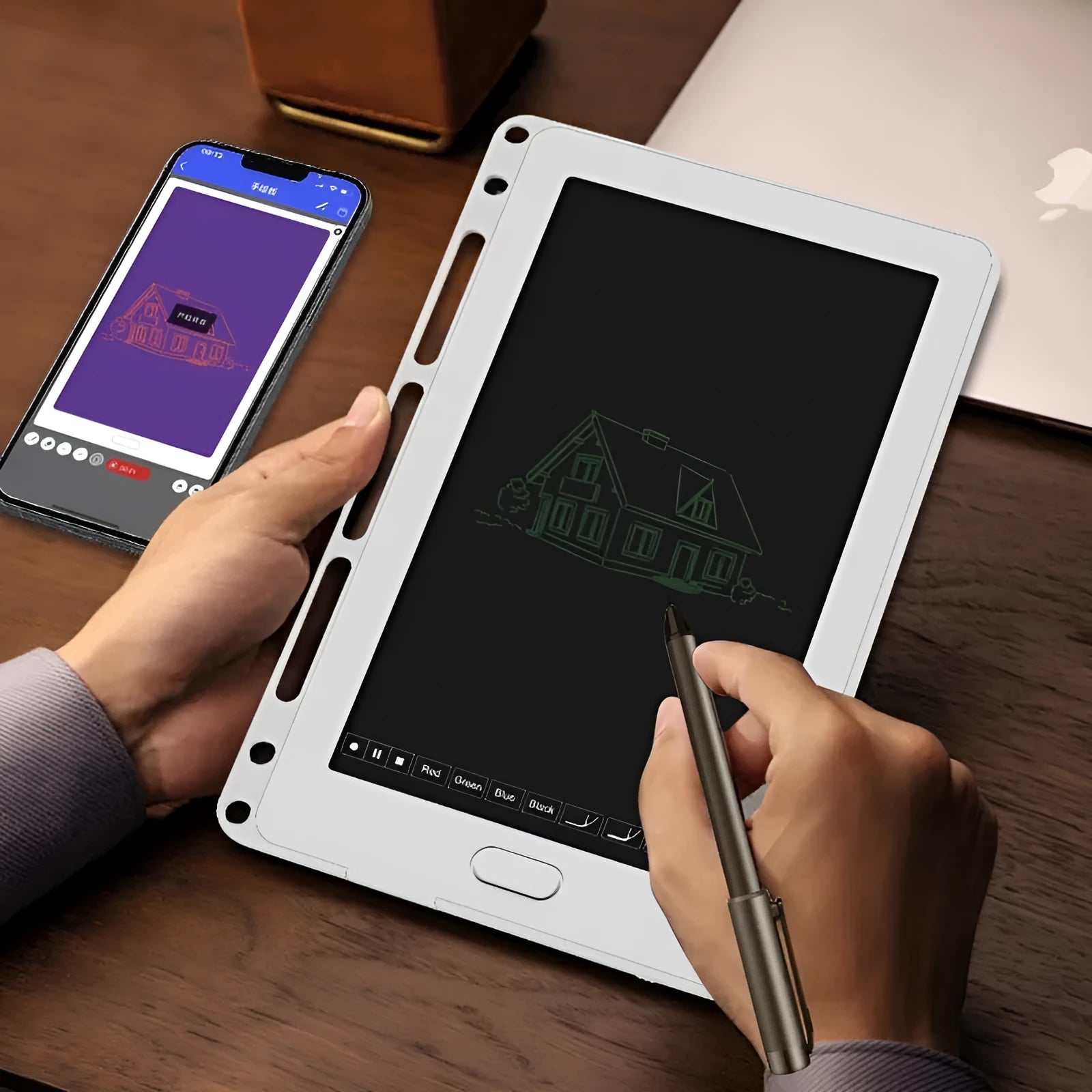 85-inch electronic writing pad with Bluetooth connection in stitching appearance design