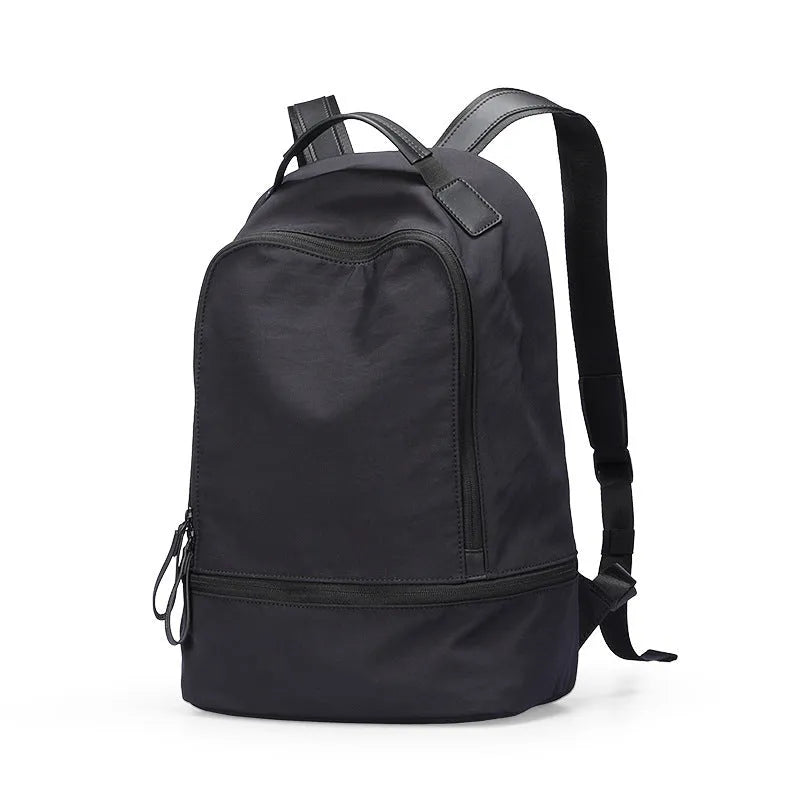 Blue black lightweight Oxford cloth backpack with urban simplicity style