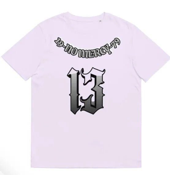 Man wearing a black men's T-shirt with a 3D digital printed design on the front.